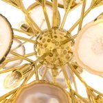 Candelabru cu pietre de agat Branco 85cm Iluminat