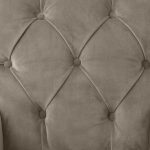 Scaun dining din catifea Athens Greige 90cm Mobilier