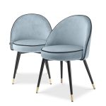Set scaune dining Cooper Blue 83cm Mobilier