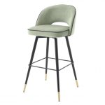 Set scaune de bar din catifea Bradford Green 103cm Mobilier