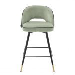 Set scaune de bar din catifea Mirage Green 92cm Mobilier