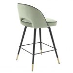 Set scaune de bar din catifea Mirage Green 92cm Mobilier
