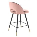 Set scaune de bar din catifea Mirage Nude 92cm Mobilier