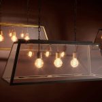 Candelabru zinc si sticla Hayley 100cm Iluminat